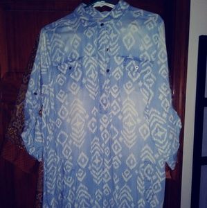 Super cute aztec jean dress